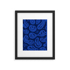 Cool Blue Melted Happiness Framed Art Print Gallery Image 6