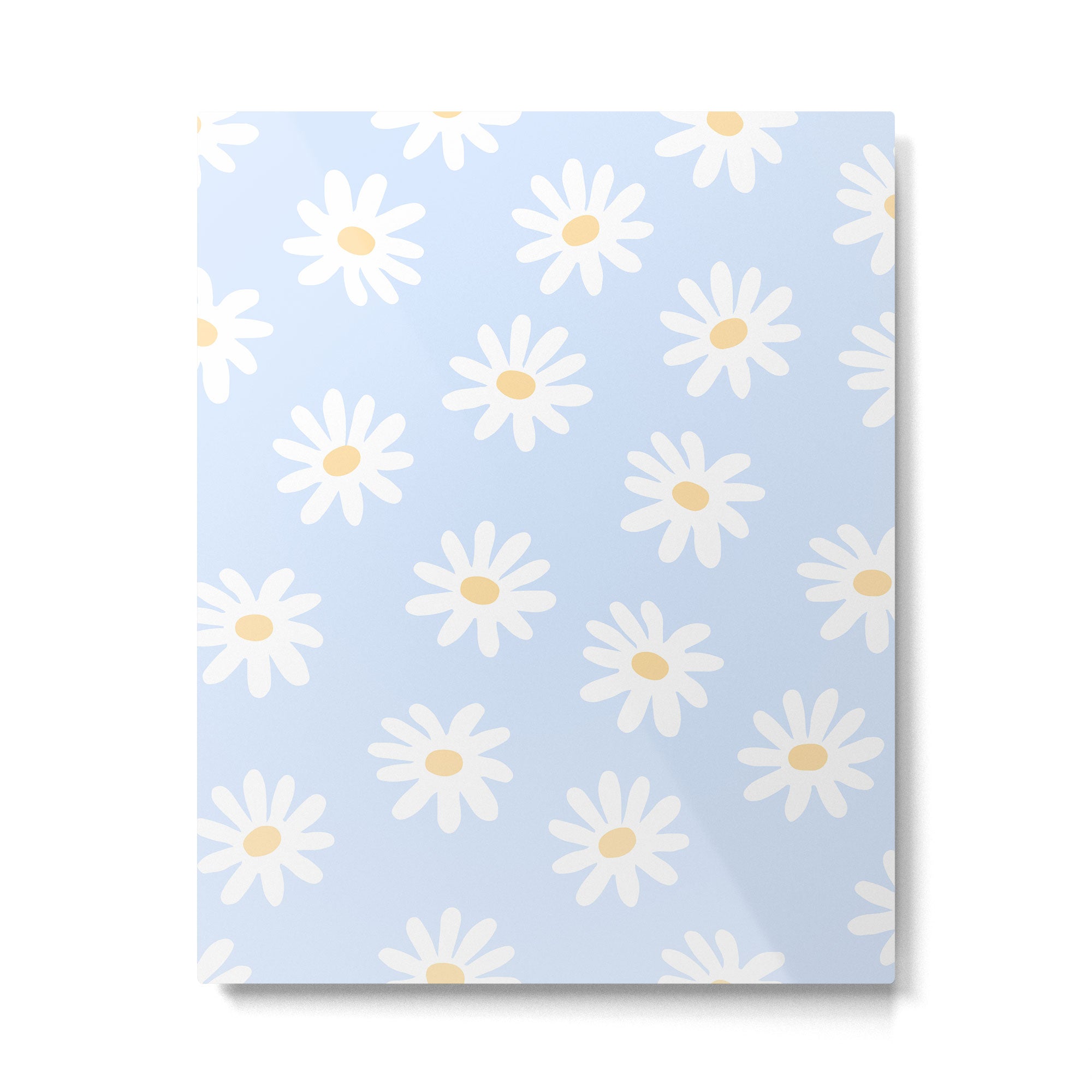Daisies Baby Blue Metal Print Gallery Image 6
