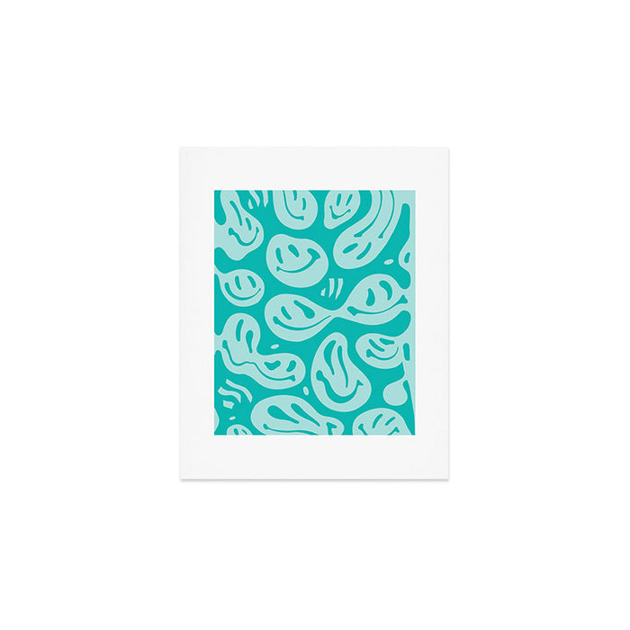 Eggshell Blue Melted Happiness Art Print Gallery Image 1