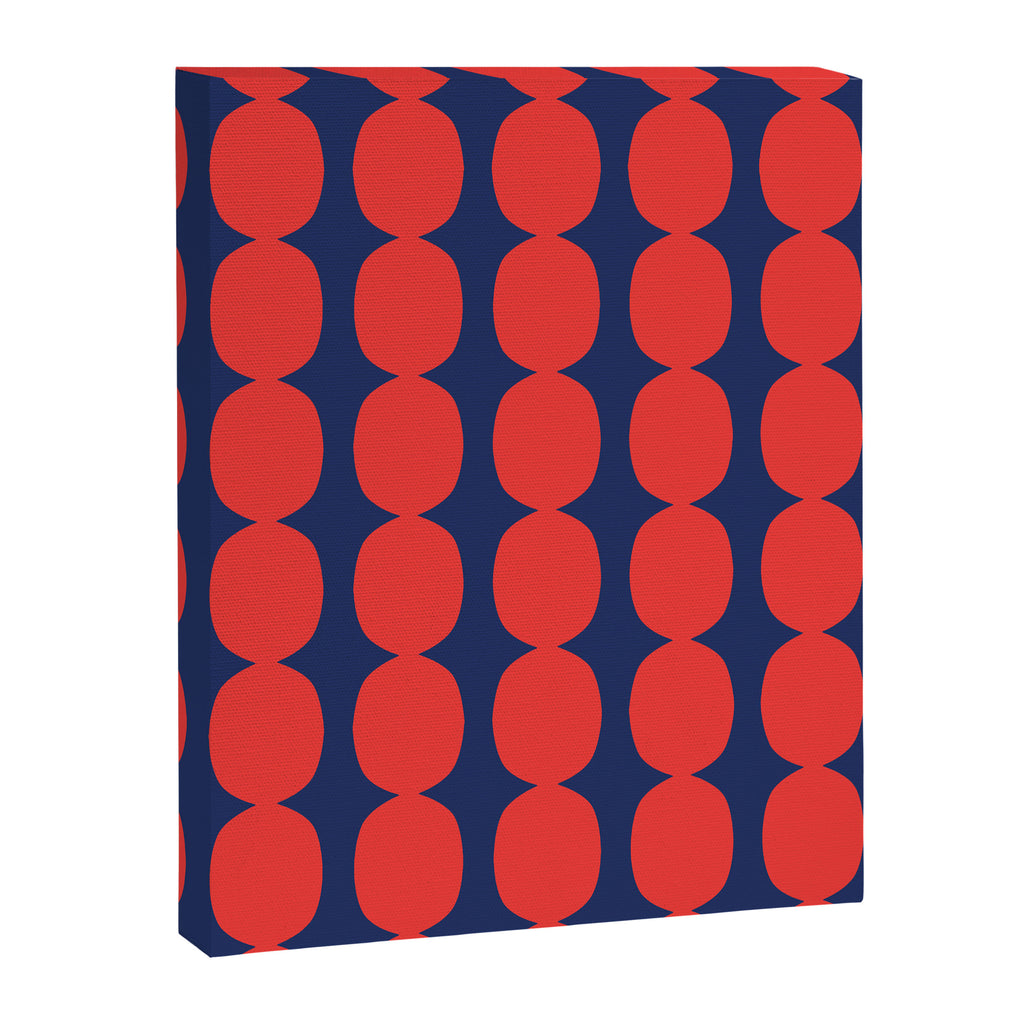 Ember and Navy Bubble Chain Canvas Print Gallery Image 8