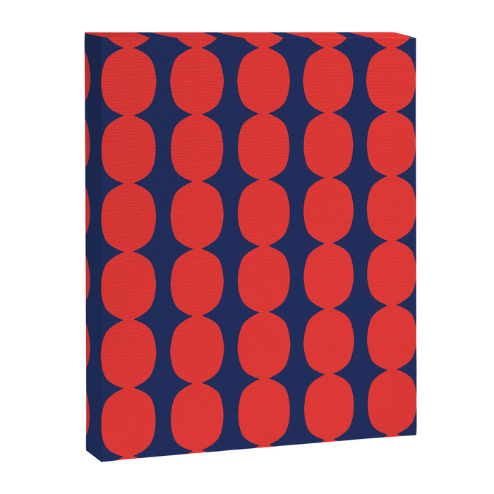 Ember and Navy Bubble Chain Canvas Print Gallery Image 1
