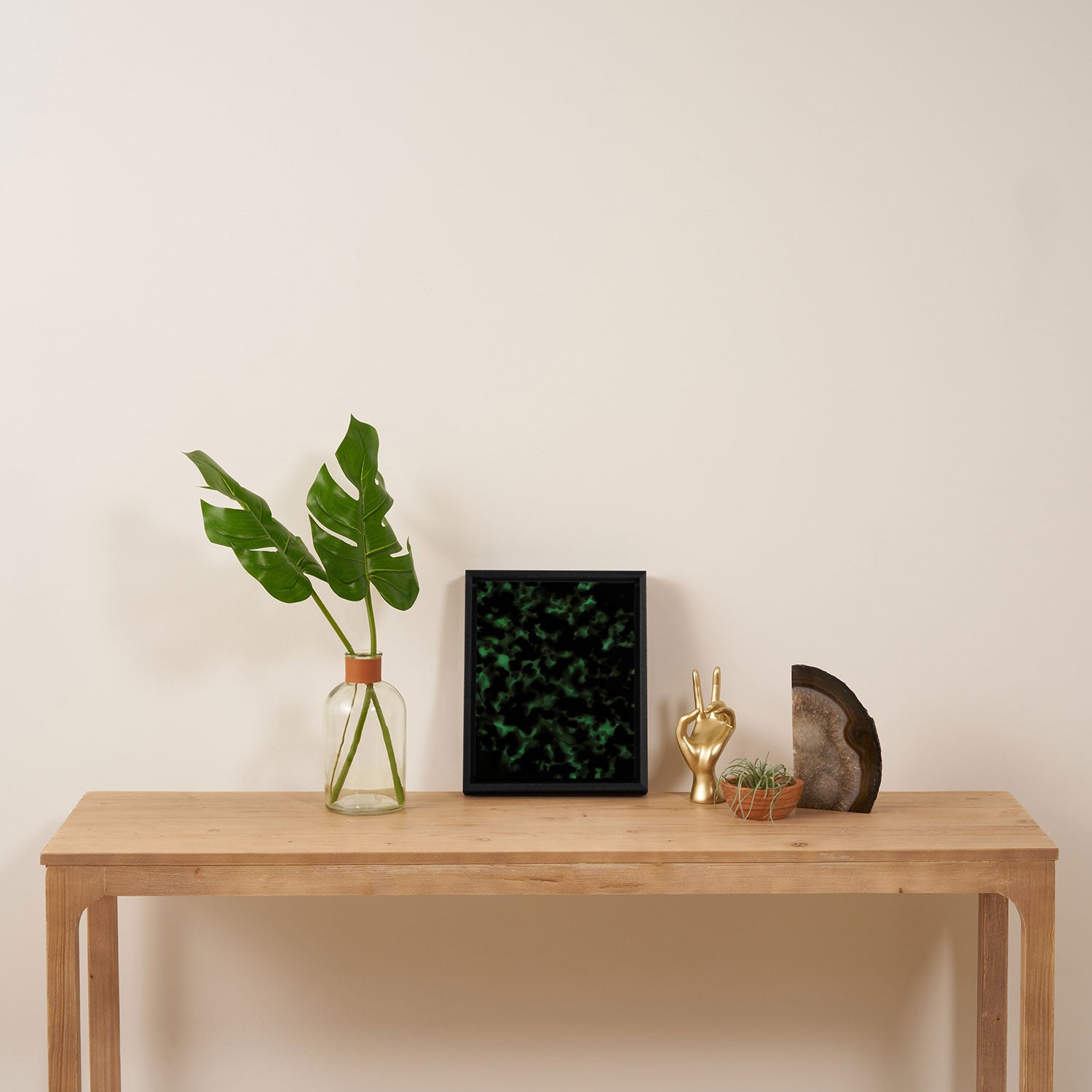 Emerald Green Tortoise Framed Canvas Print Gallery Image 4