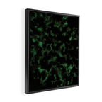 Emerald Green Tortoise Framed Canvas Print Gallery Image 2
