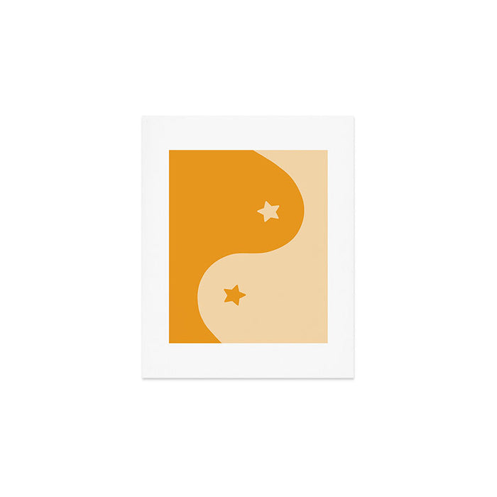 Honey Yin Yang Stars Art Print Gallery Image 1