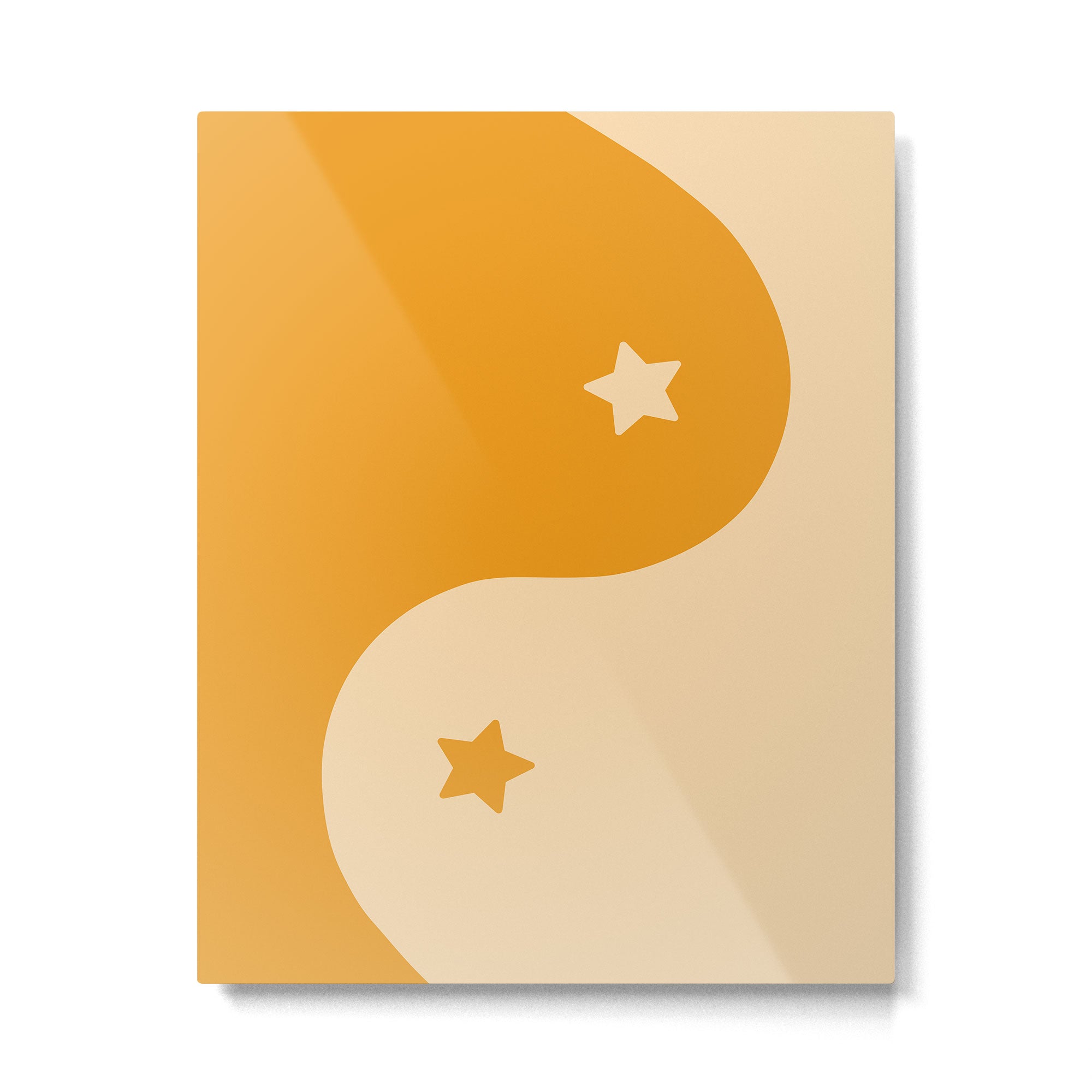 Honey Yin Yang Stars Metal Print Gallery Image 6
