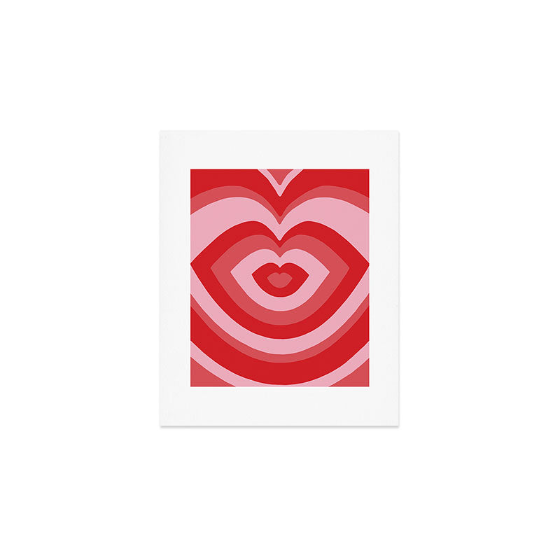 Hypnotic Cherry Lips Art Print Gallery Image 1