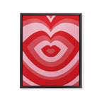 Hypnotic Cherry Lips Framed Canvas Print Gallery Image 8