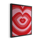 Hypnotic Cherry Lips Framed Canvas Print Gallery Image 2