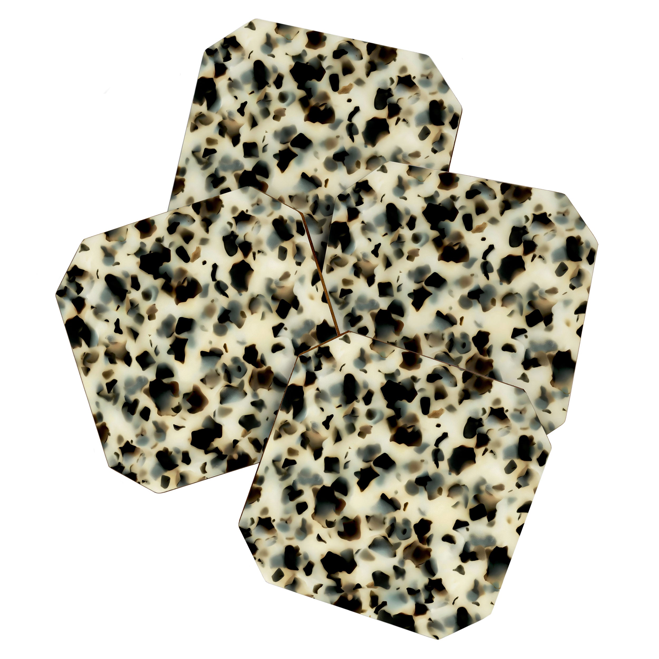 Ivory Acetate Tortoise Shell Coaster Gallery Image 1