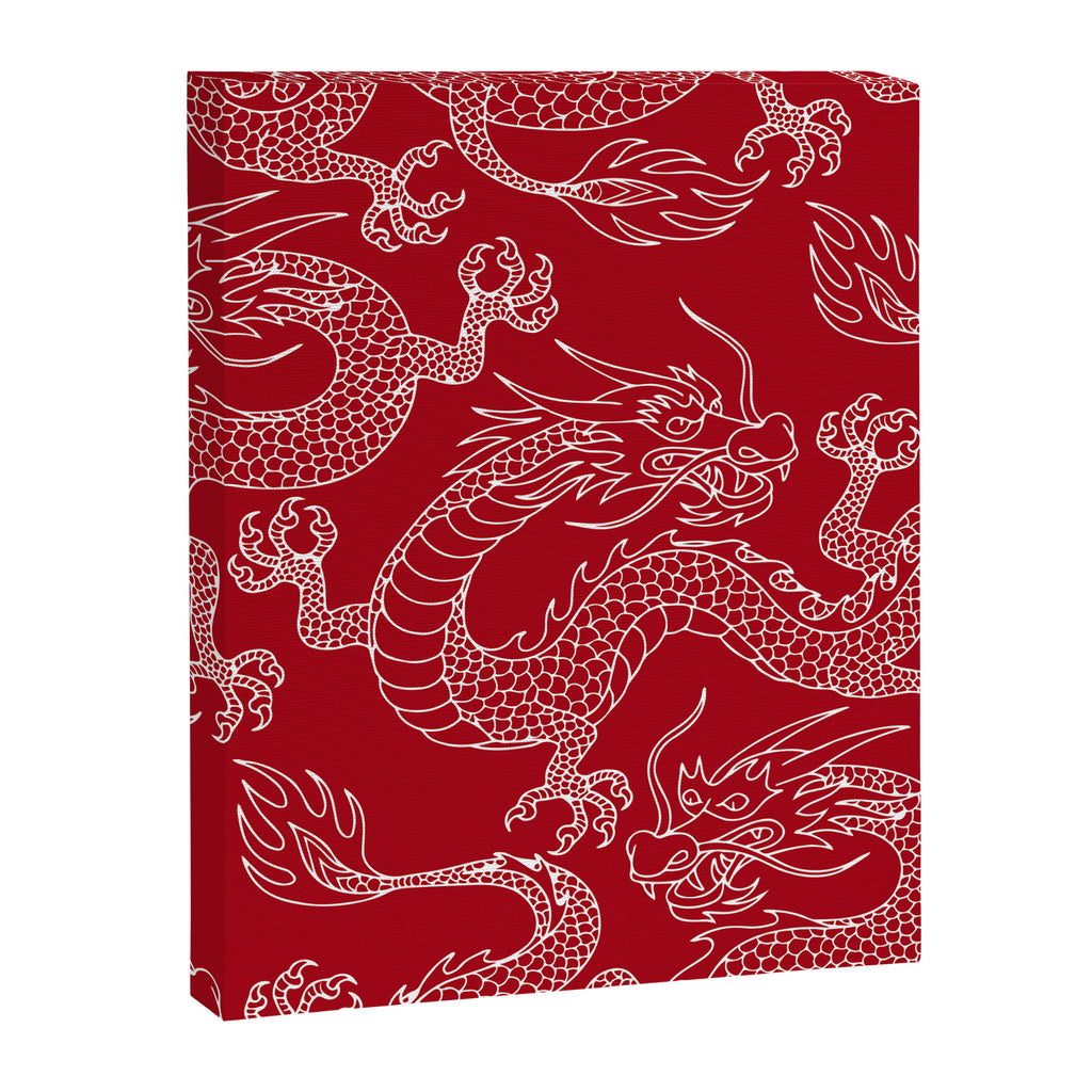 Lunar Year White Dragon Canvas Print Gallery Image 8