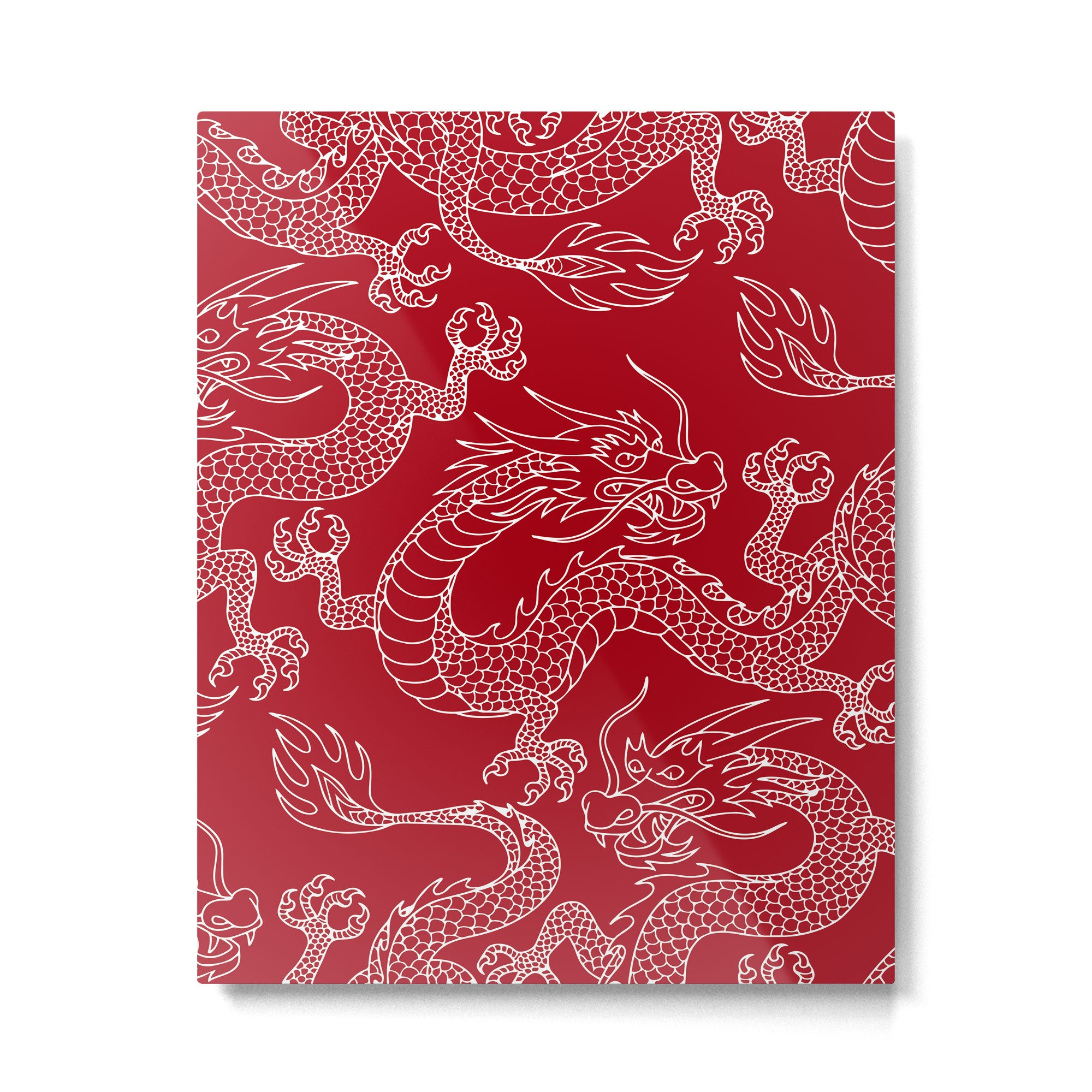 Lunar Year White Dragon Metal Print Gallery Image 6