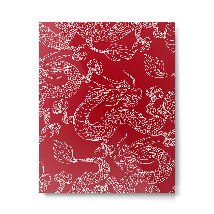 Lunar Year White Dragon Metal Print Gallery Image 1
