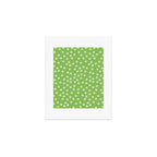 Matcha Green Scatter Dots Art Print Gallery Image 1