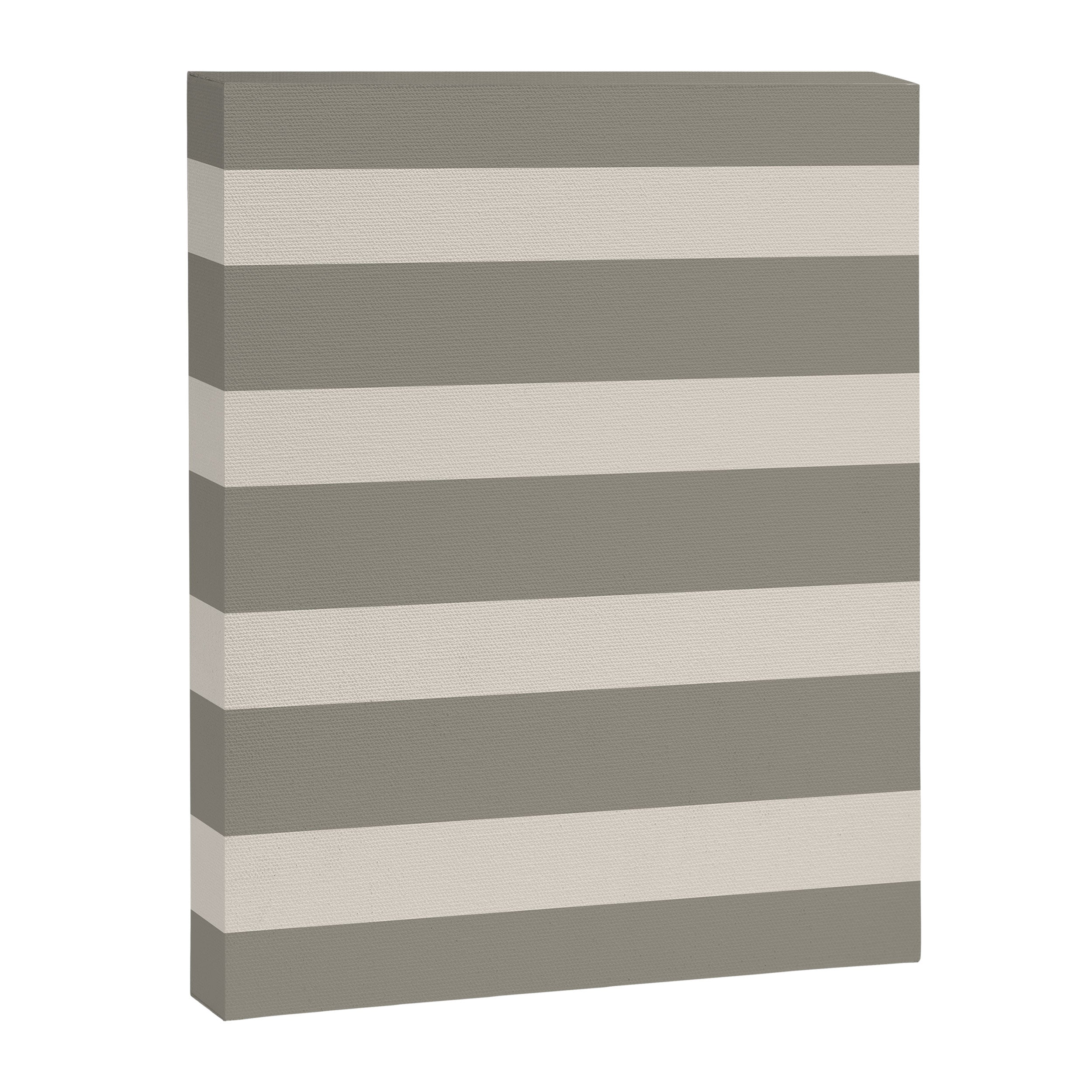 Neutral Maxi Stripes Canvas Print Gallery Image 6