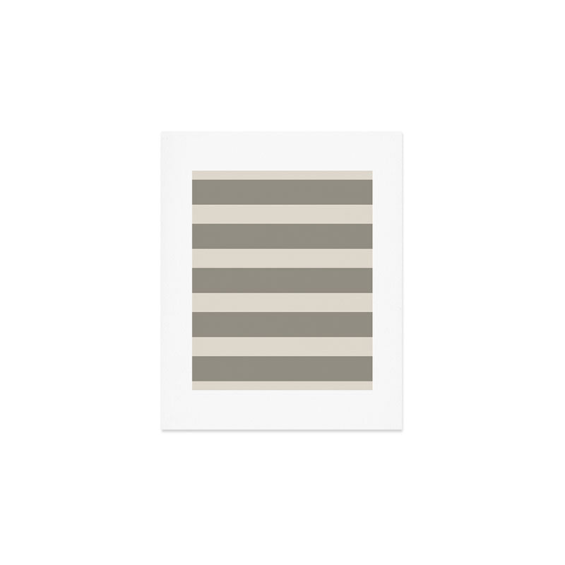 Neutral Maxi Stripes Art Print Gallery Image 1