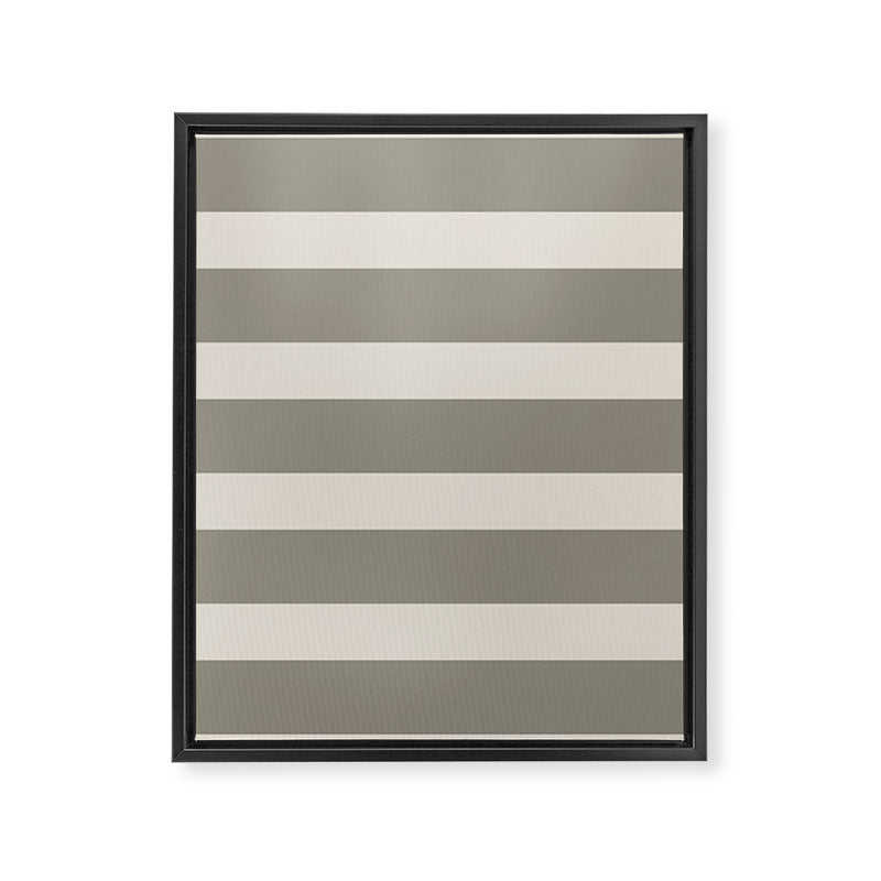 Neutral Maxi Stripes Framed Canvas Print Gallery Image 6