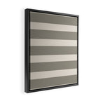 Neutral Maxi Stripes Framed Canvas Print Gallery Image 2