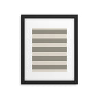 Neutral Maxi Stripes Framed Art Print Gallery Image 5