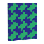  Ocean Crinkle Houndstooth Canvas Print Gallery Image 6