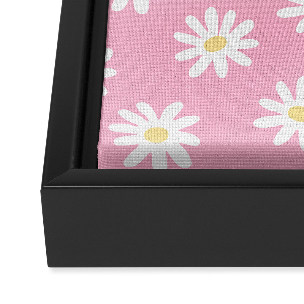 Pink Daisy Daydream Framed Canvas Print Gallery Image 3