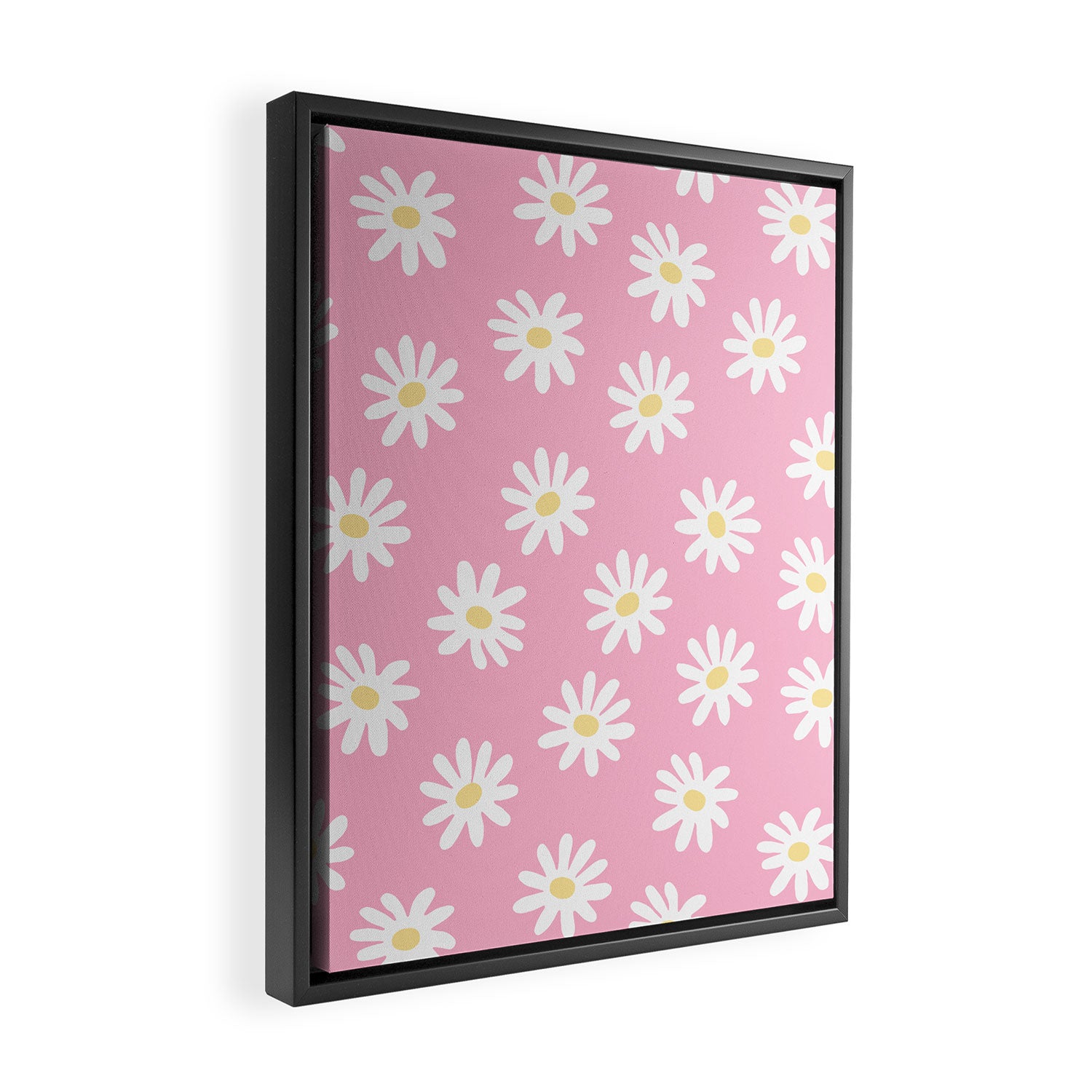 Pink Daisy Daydream Framed Canvas Print Gallery Image 2