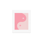 Pinkie Yin Yang Stars Art Print Gallery Image 1