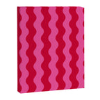  Red and Pink Candy Striped Waves Canvas Print Gallery Image 6