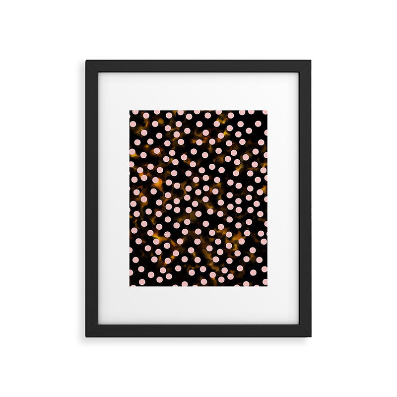 Scatter Dots Tortoise Framed Art Print Gallery Image 5