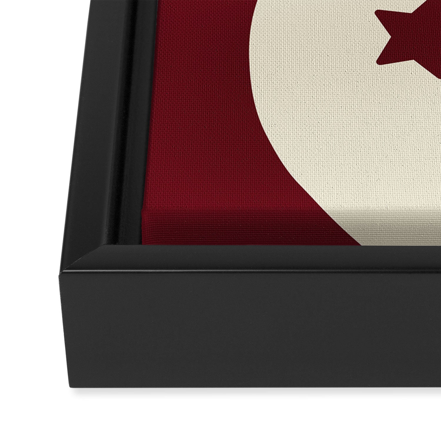 Smoke Cherry Yin Yang Stars Framed Canvas Print Gallery Image 3