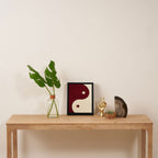 Smoke Cherry Yin Yang Stars Framed Canvas Print Gallery Image 4