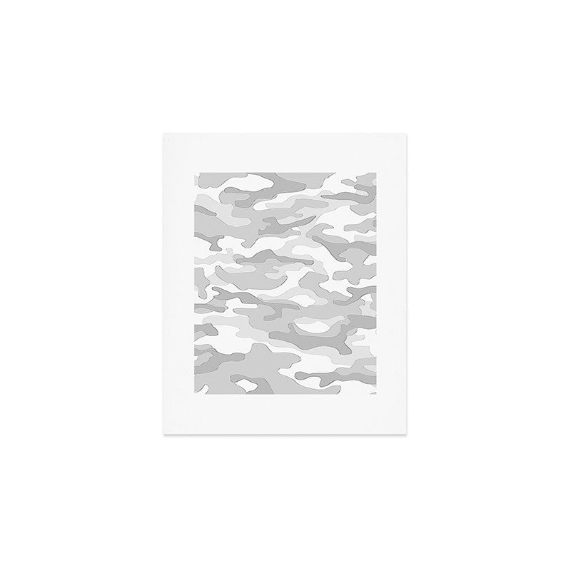 Snow Camo Art Print Gallery Image 1