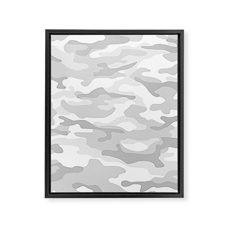 Snow Camo Framed Canvas Print Gallery Image 8