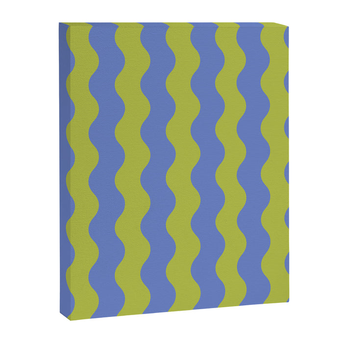 Striped Waves Retro Surf Canvas Print Gallery Image 1