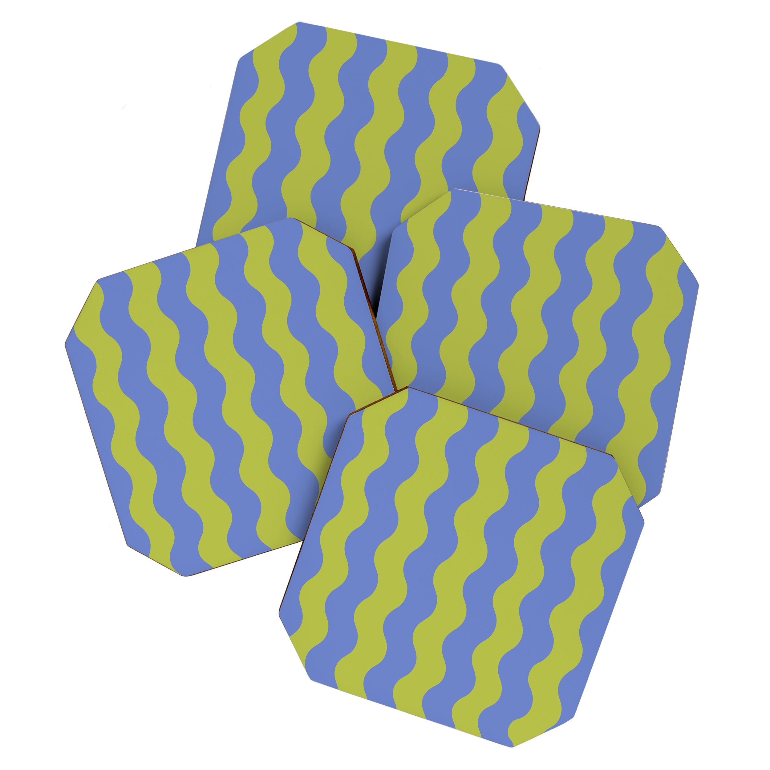 Striped Waves Retro Surf Coaster Gallery Image 1