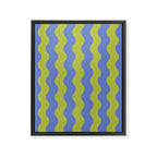 Striped Waves Retro Surf Framed Canvas Print Gallery Image 6