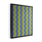Striped Waves Retro Surf Framed Canvas Print Gallery Image 2