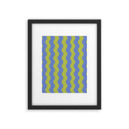 Striped Waves Retro Surf Framed Art Print Gallery Image 5