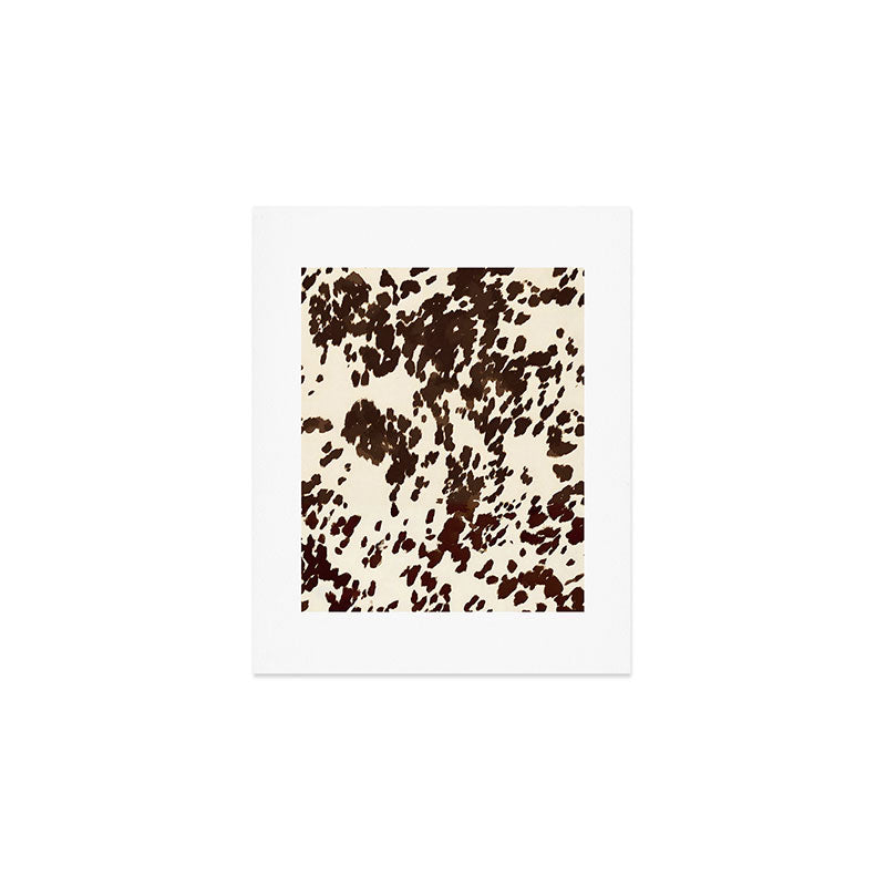 Textured Speckled Cow Art Print Gallery Image 1