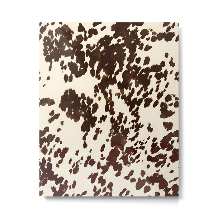 Textured Speckled Cow Metal Print Gallery Image 1