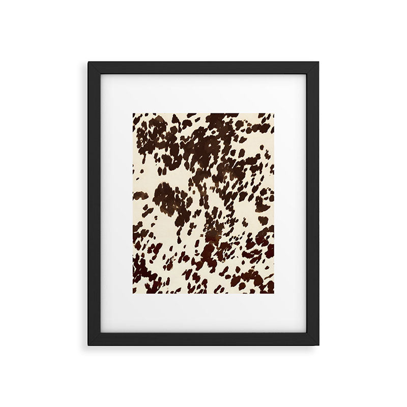 Textured Speckled Cow Framed Art Print Gallery Image 5