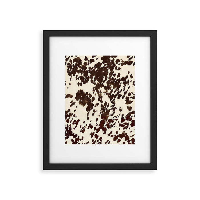 Textured Speckled Cow Framed Art Print Gallery Image 1