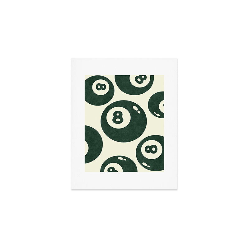 The 8 Ball Clubhouse Old Money Green Art Print Gallery Image 1