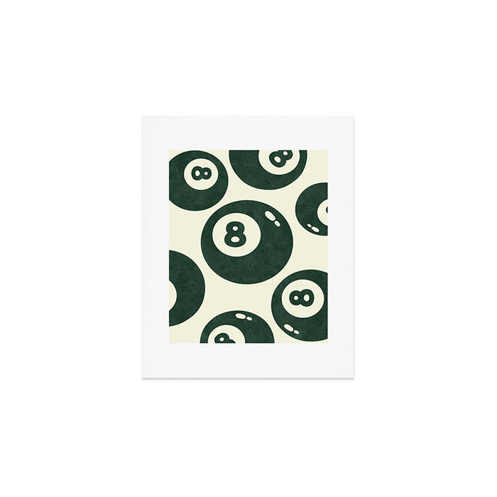 The 8 Ball Clubhouse Old Money Green Art Print Gallery Image 1
