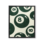 The 8 Ball Clubhouse Old Money Green Framed Canvas Print Gallery Image 6