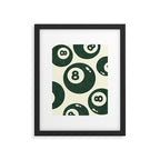 The 8 Ball Clubhouse Old Money Green Framed Art Print Gallery Image 5
