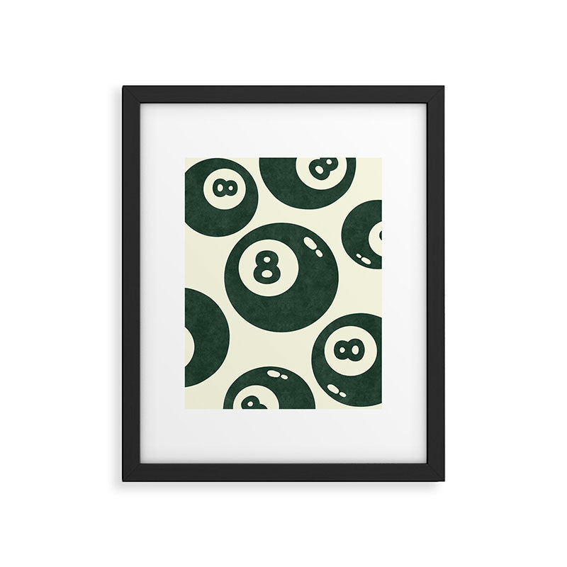 The 8 Ball Clubhouse Old Money Green Framed Art Print Gallery Image 5