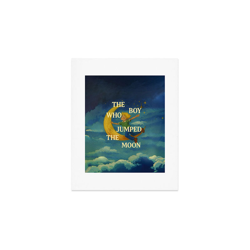 The Boy Who Jumped the Moon Art Print Gallery Image 1
