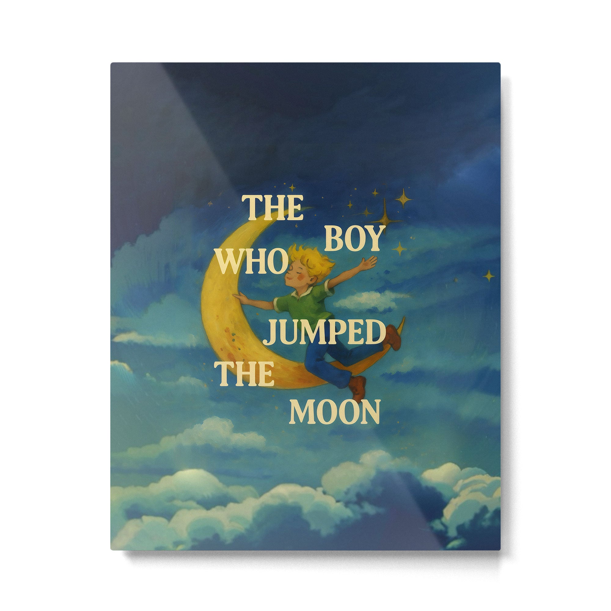 The Boy Who Jumped the Moon Metal Print Gallery Image 4