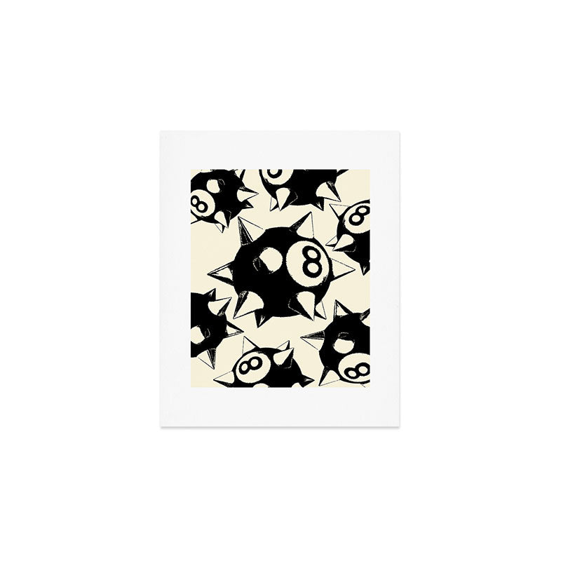 The Spiked 8 Ball Art Print Gallery Image 1