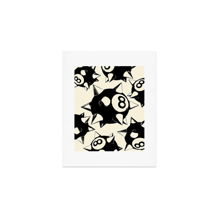 The Spiked 8 Ball Art Print Gallery Image 1